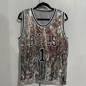 Sequin bulls jersey dress hot sale